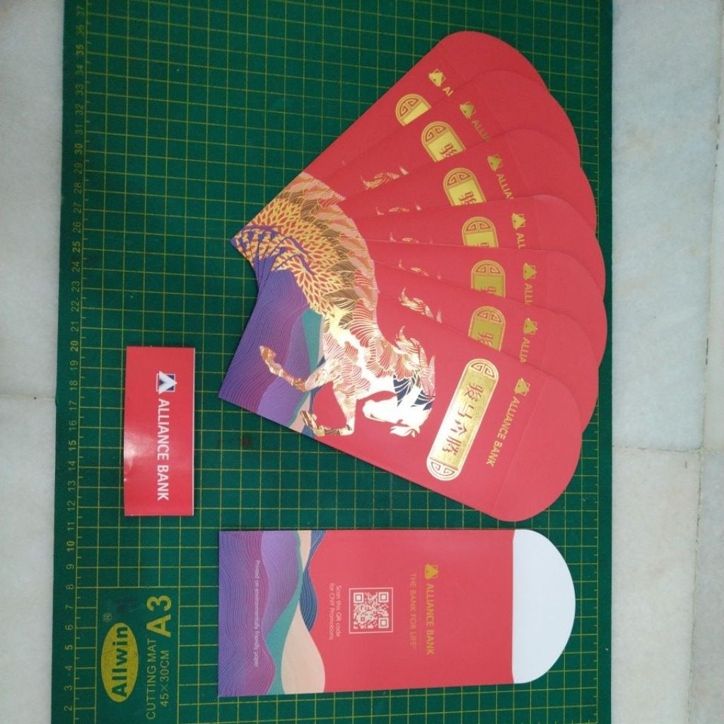 Alliance bank 2026 Ang pow ซองสีแดง 8 ชิ้น