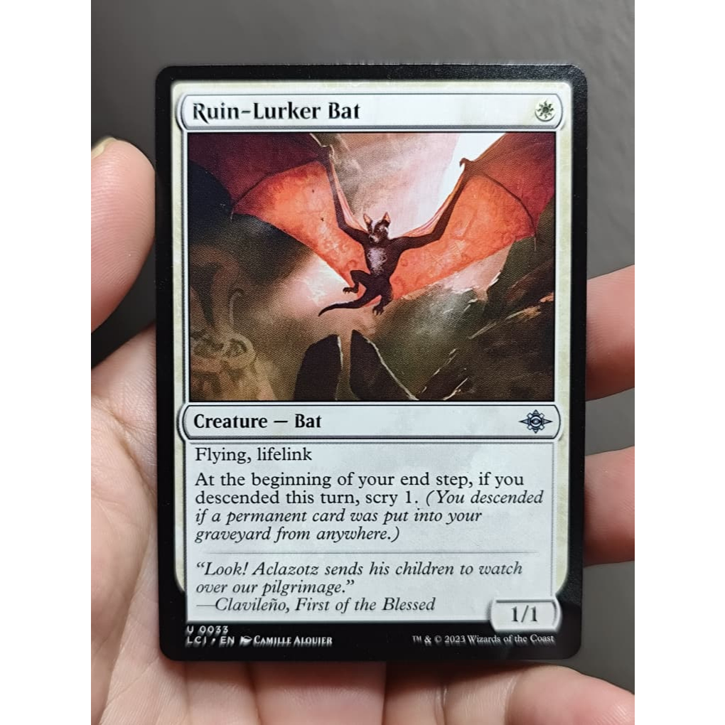 Ruin-Lurker Bat - NM - Lost Caverns of Ixalan - MTG + ปลอกแขน