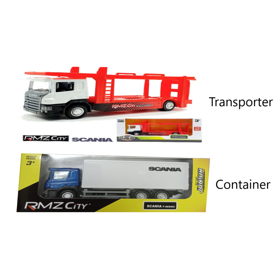 RMZ CITY JUNIOR Collection Scania P-Series Transporter และภาชนะ