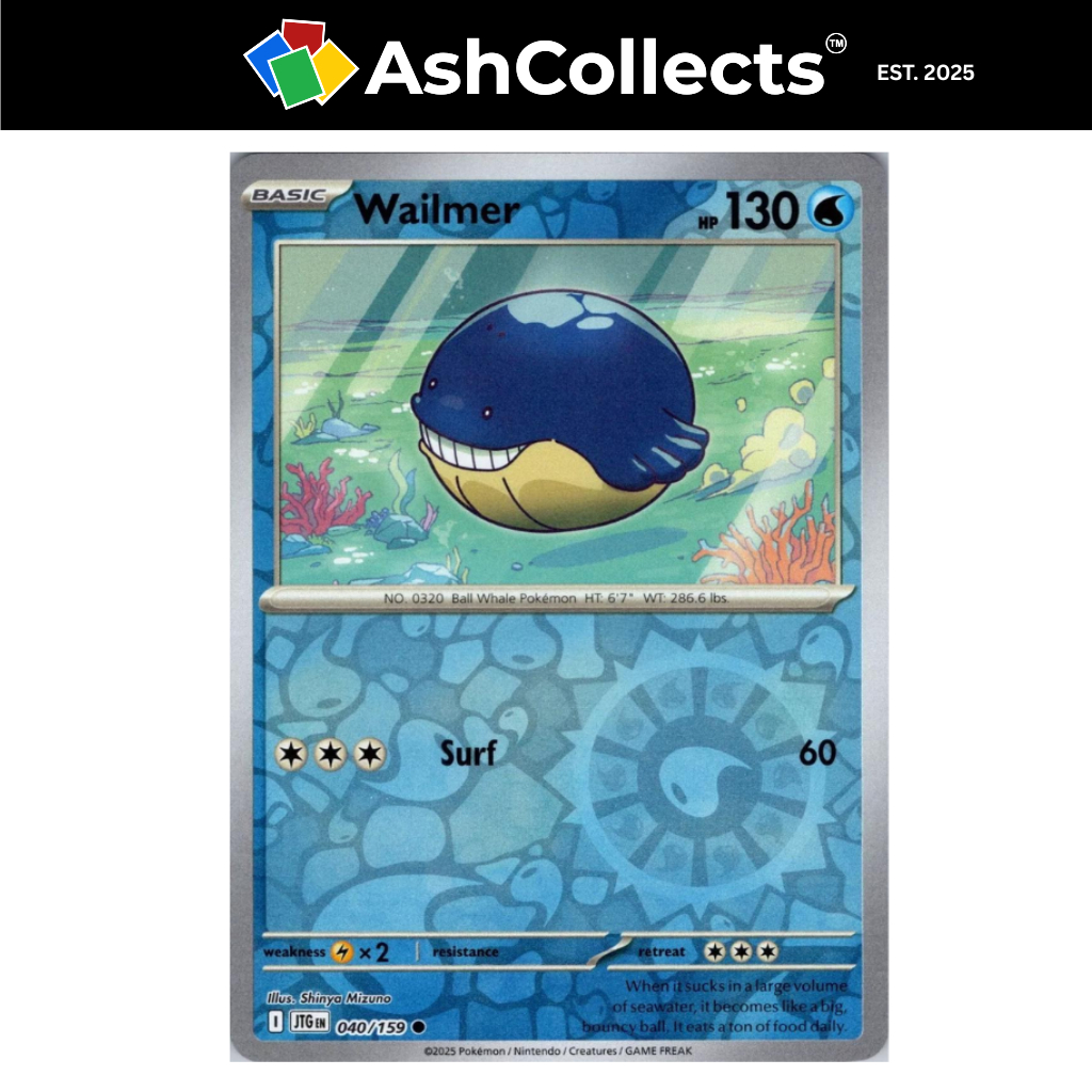 Wailmer 040/159 Reverse Holo - Pokemon Journey Together