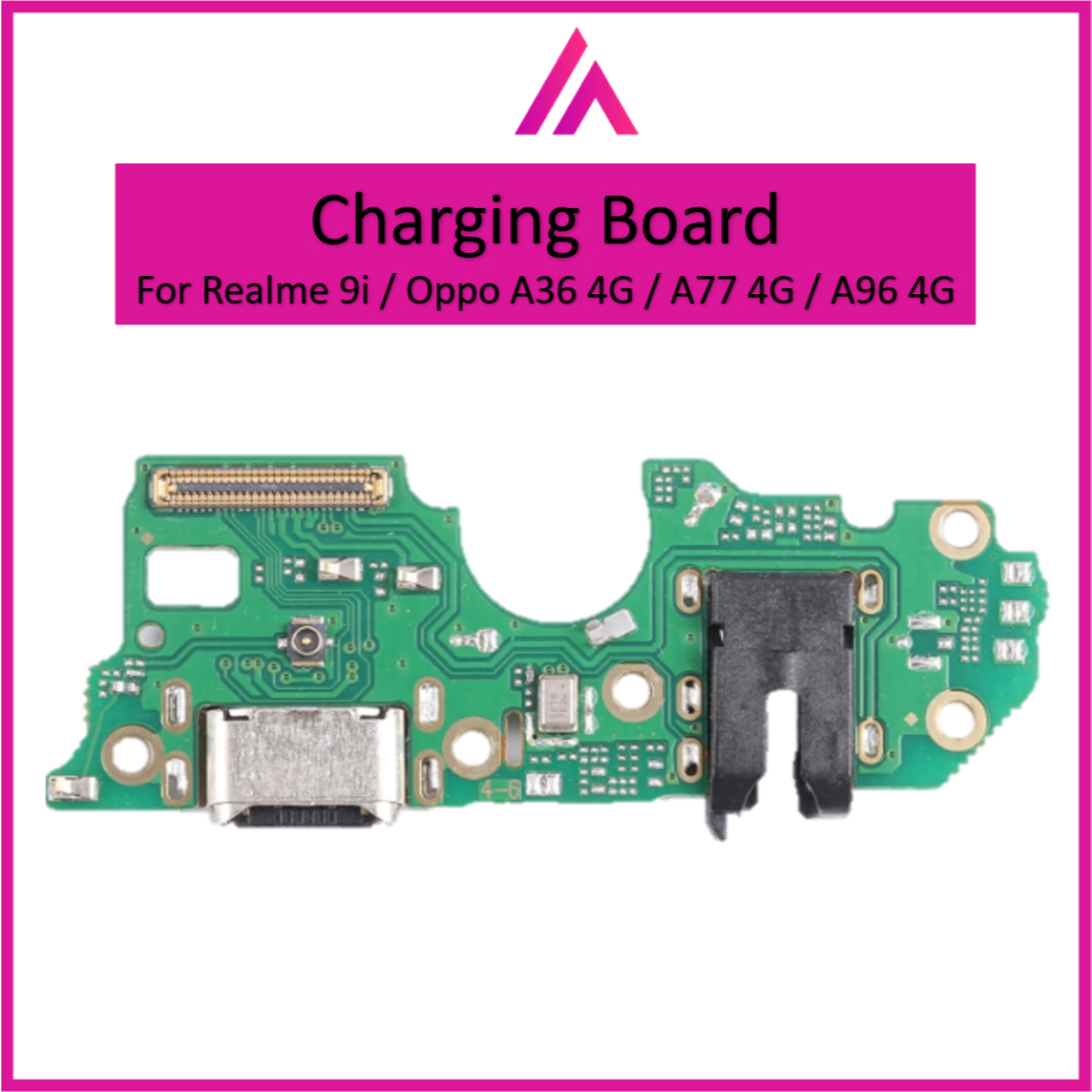 ใช้งานร่วมกับ Realme 9i / Oppo A36 4G / A76 4G / A96 4G CHARGING BOARD USB PORT PLUG IN FLEX CABLE R