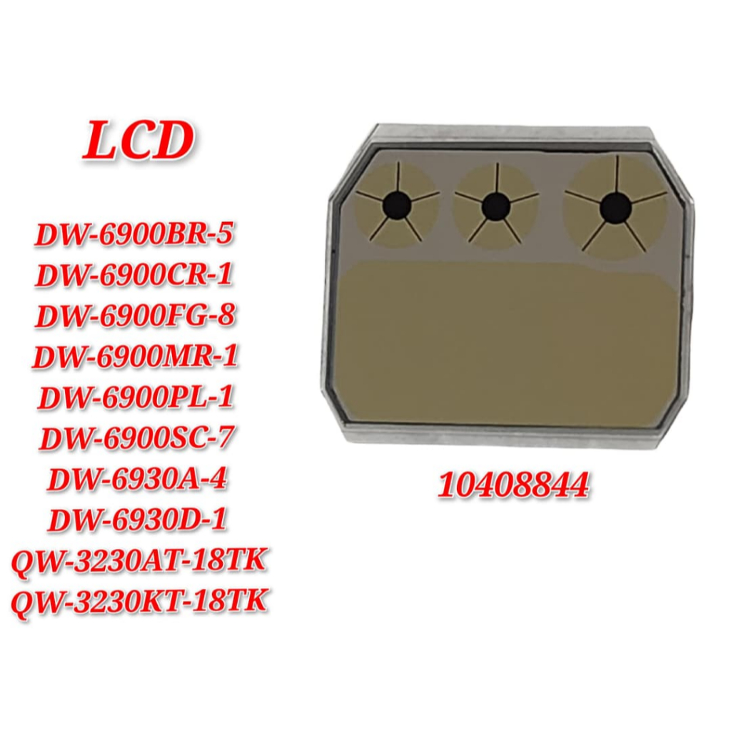 LCD สําหรับ DW-6900BR-5 DW-6900CR-1 DW-6900FG-8 อะไหล่ทดแทน - LCD 10408844