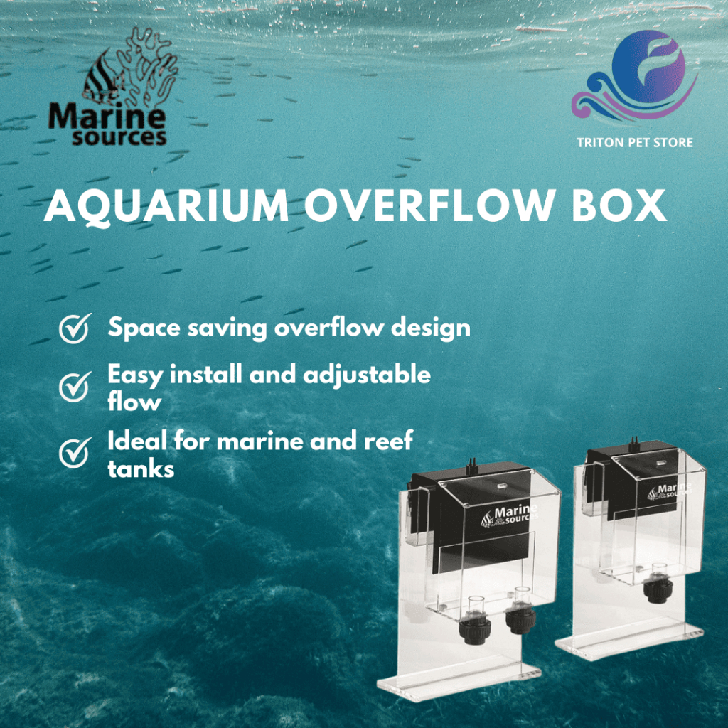 Marine Sources 2500L/5000L Acrylic Siphon Overflow Filter Box for aquarium sump 外挂溢流盒过滤系统 akuarium