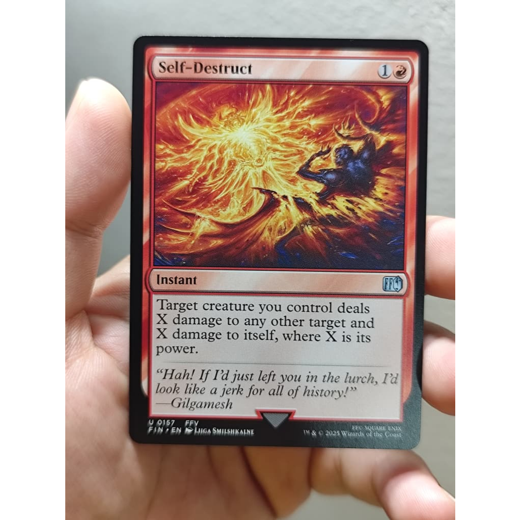 ฟอยล์ฉีกตัวเอง FINAL FANTASY 157 MTG NM + ปลอกแขน