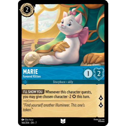 [Shuffle] Disney Loracana 166/204 - EN - 7 Marie - Favored Kitten