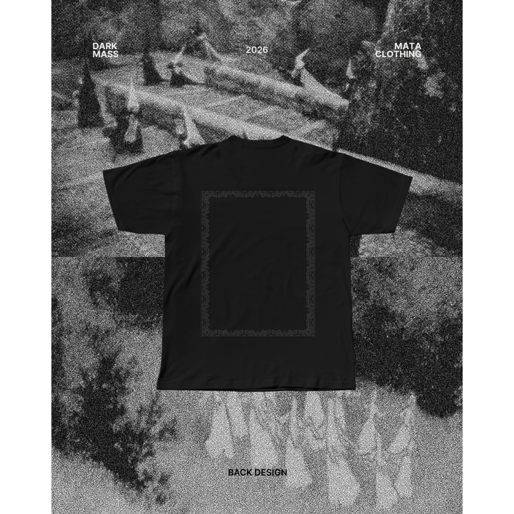 Mata Tumpuan Mata Clothing สีดําบนสีดํา