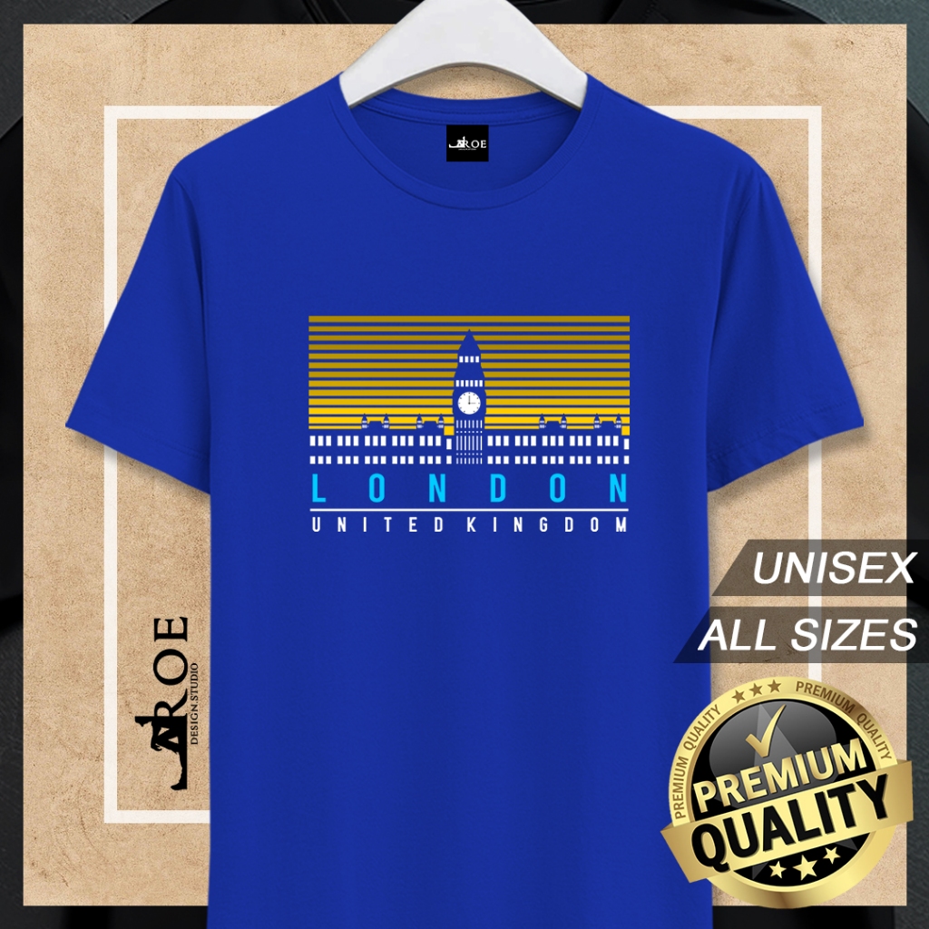 🔥 เสื้อยืด Baju LONDON UNITED KINGDOM Unisex 🔥