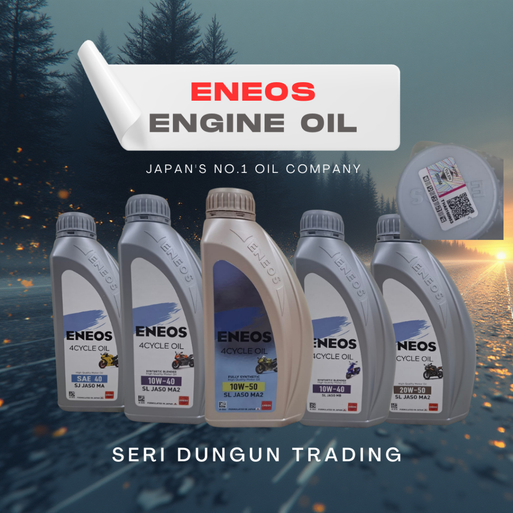 SDT ENEOS MOTORCYCLE OIL - 10W50/15W50/10W40/20W50/SAE40 FULLY/SEMI/MINERAL (1L/1.2L)