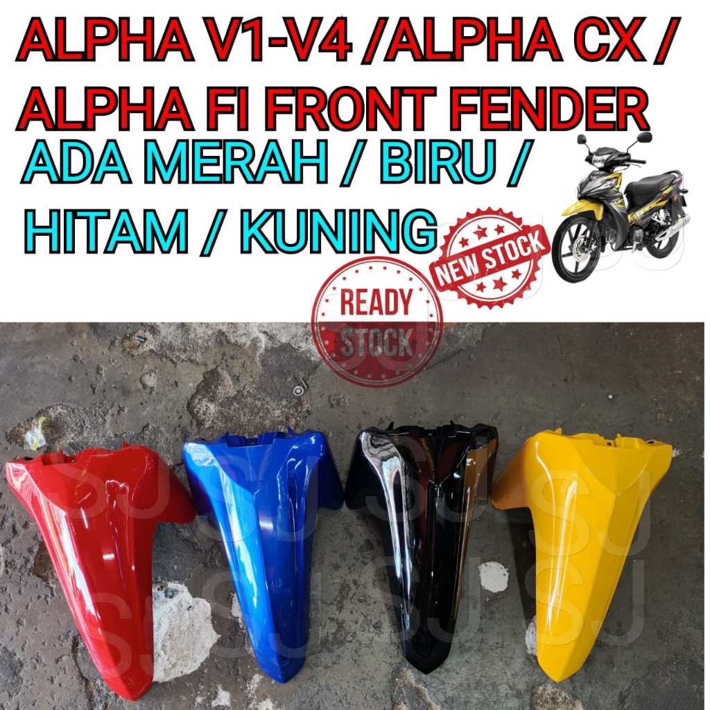 HONDA ALPHA110 V1-V4 WAVE ALPHA CX FI FRONT FENDER MAGAT DEPAN ALPHA FI CX