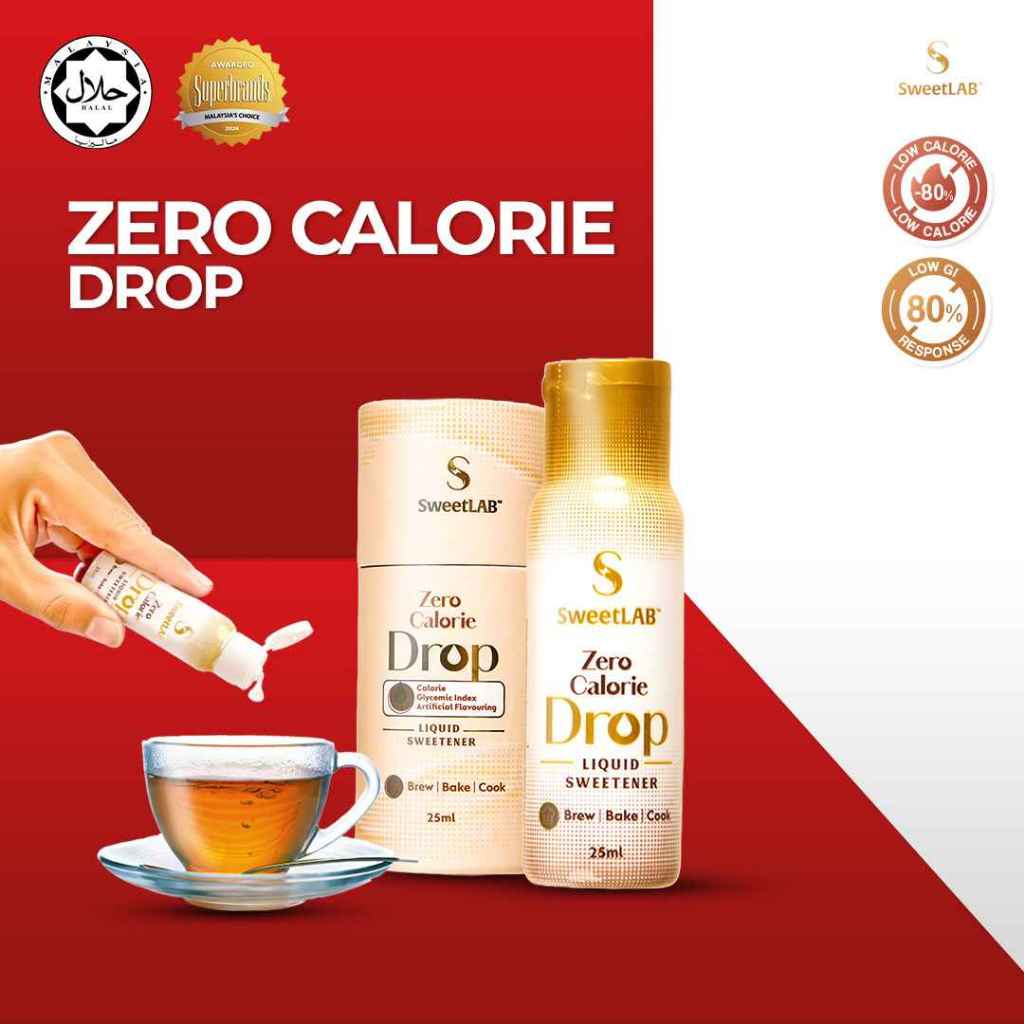 Zero Calori Drop - SweetLAB Zero Kalori Pemanis Sugar Replacement Pengganti Gula HALAL