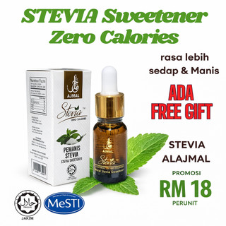 Stevia Ajmal Original | Zero Sugar Sweetener | Pengganti Gula Minuman | Sesuai Diabetes & Diet Keto