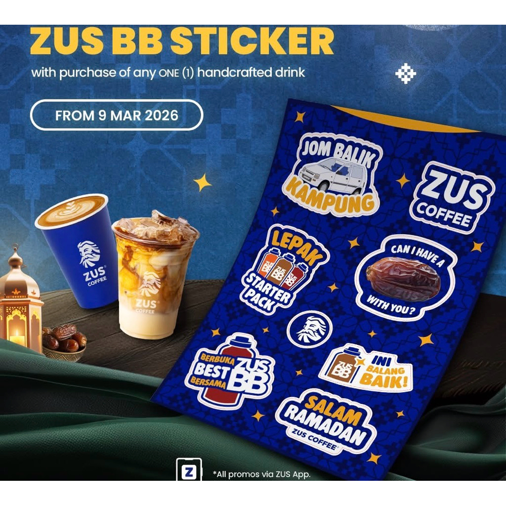 Zus BB Sticker 贴纸 Zus