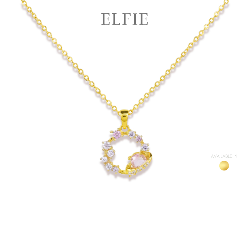 ELIE สร้อยคอไทเทเนียม Orbit Lunar Hypoallergenic Skin Friendly