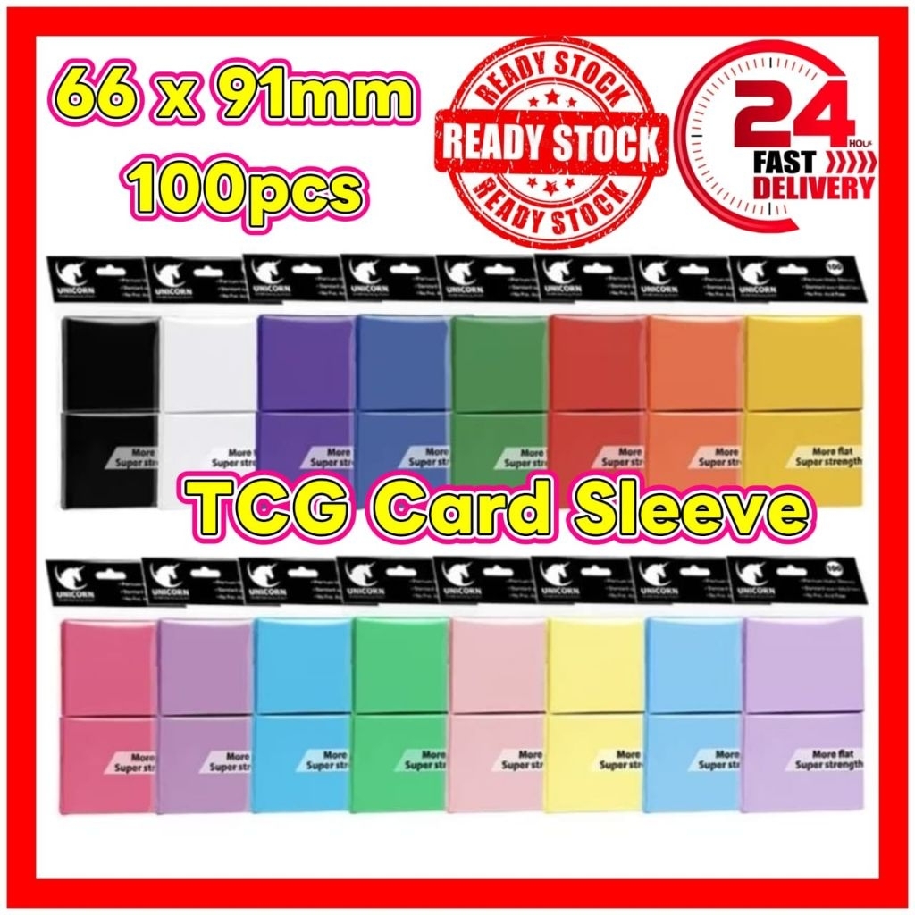 Sarung Kad Unicorn Game Plus (Matte) 66x91mm – 100 ชิ้น TCG | Unicorn Game TCG Card Sleeve Matte 66x