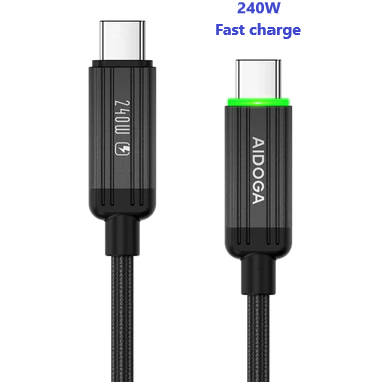 สาย USB- type C to USB- type C 240W Aidoga (1.2m)