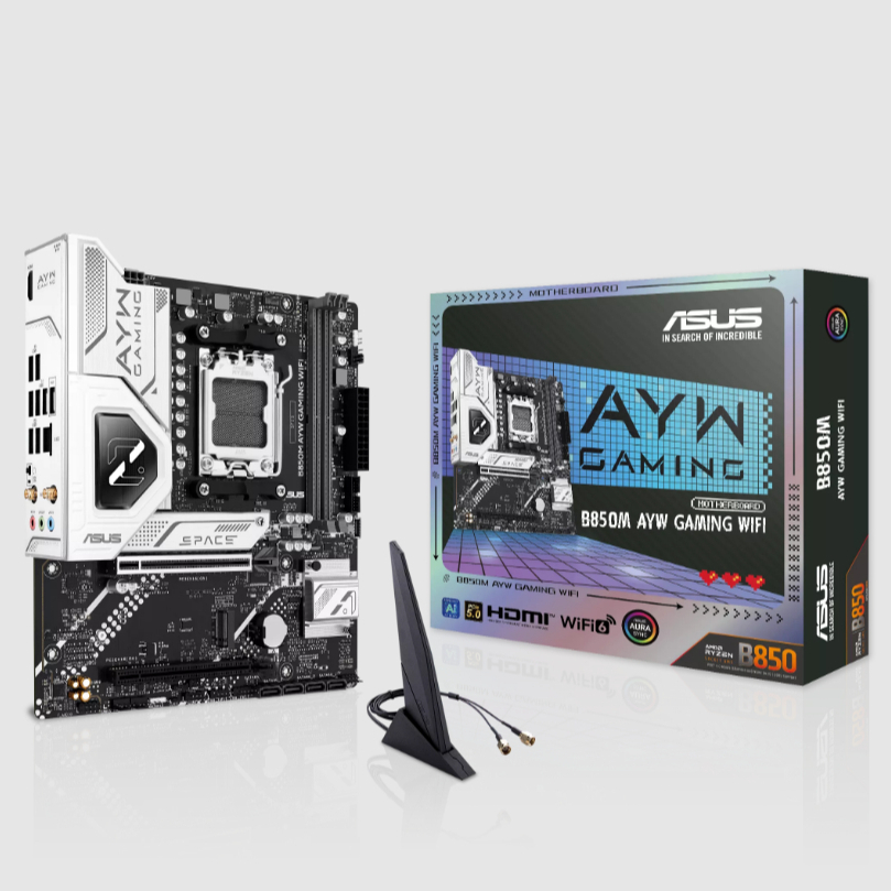 ASUS B850M AYW GAMING WIFI mATX เมนบอร์ด AMD / AMD AM5