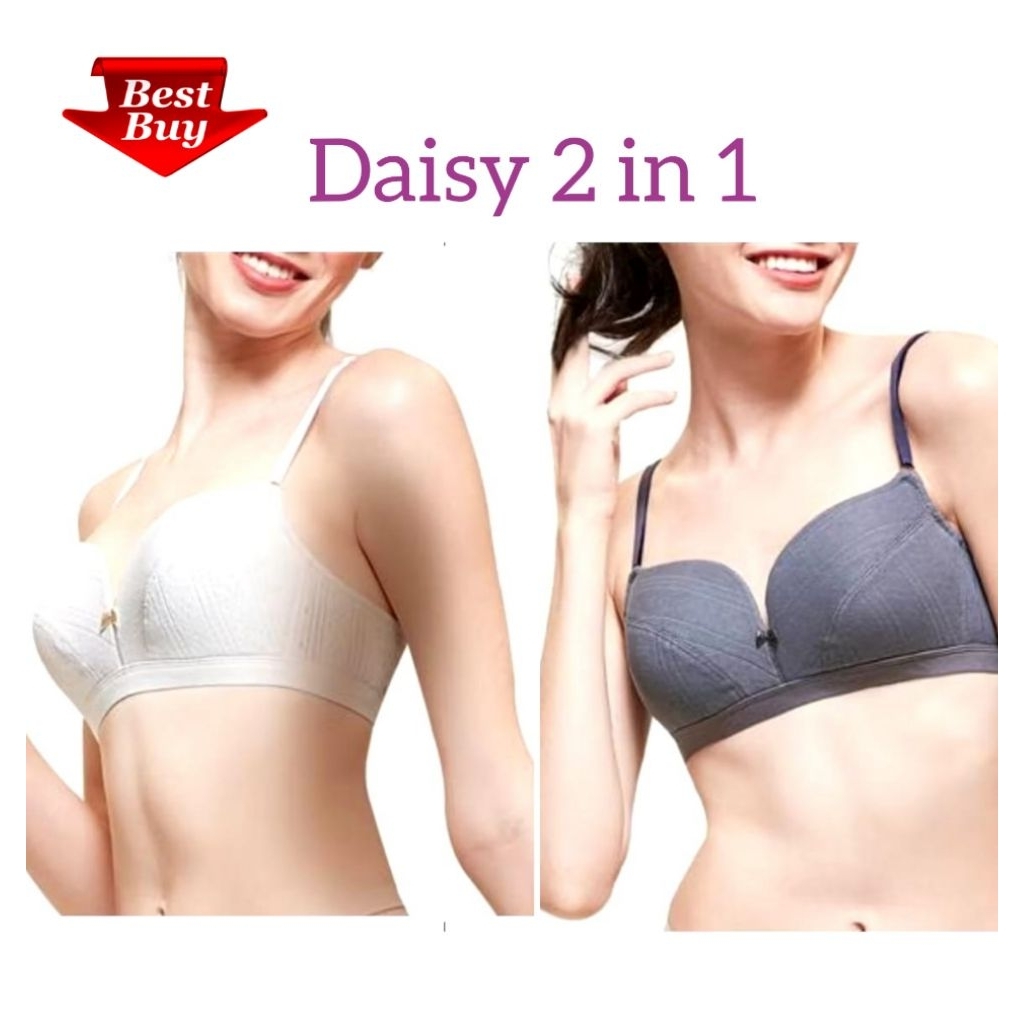 เอวอน บรา ใหม่!!️ Daisy 2 in 1 Non-Wire M-Frame Bra -Saiz 34B - 36B