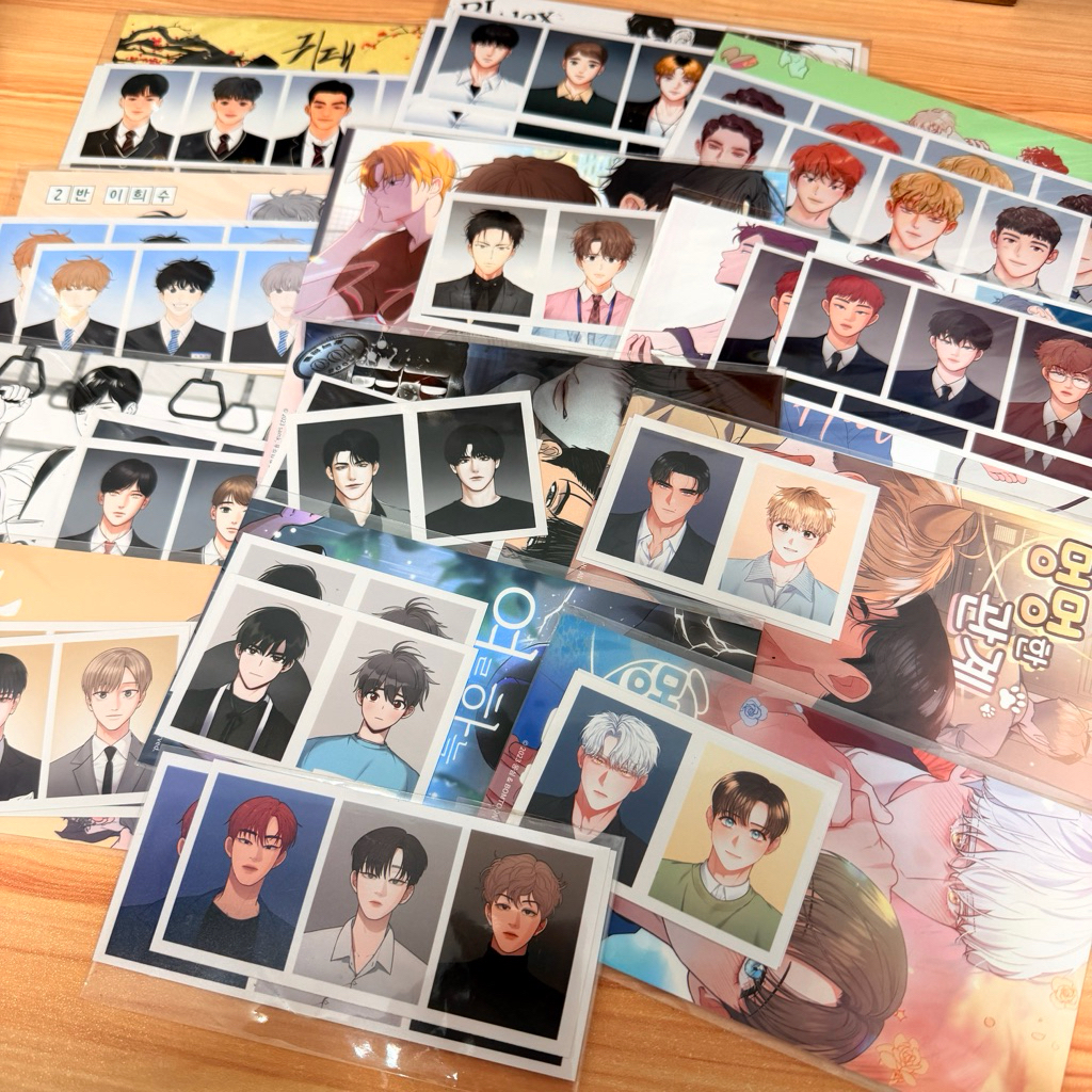 Manhwa เกาหลี - Lezhin / ชุดภาพถ่าย ID อย่างเป็นทางการของ Bomtoon / 韩漫 - Lezhin / Bomtoon ชุดประกอบ