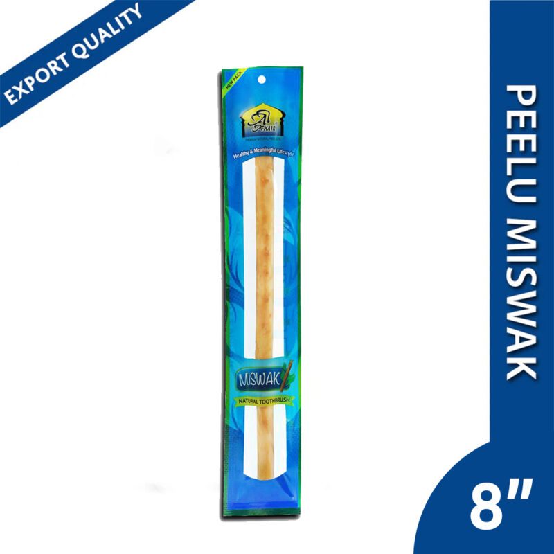 Al Khair Miswak 8 นิ้วธรรมชาติทําความสะอาดฟัน Stick Sunnah Oral Care