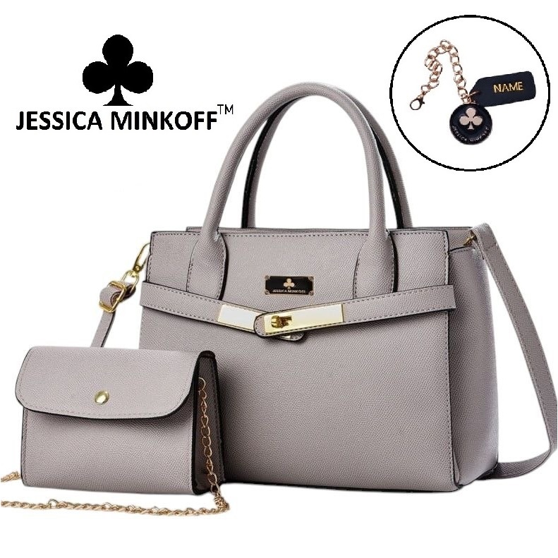 JM5081 (JESSICA MINKOFF) Exclusive HandBag Women Tote Bag With Small Beg tangan