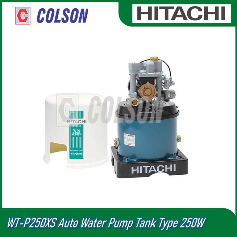COLSON HITACHI WT-P250XS ออโต้ปั๊มน้ําถังประเภท 250W สําหรับตื้นดี
