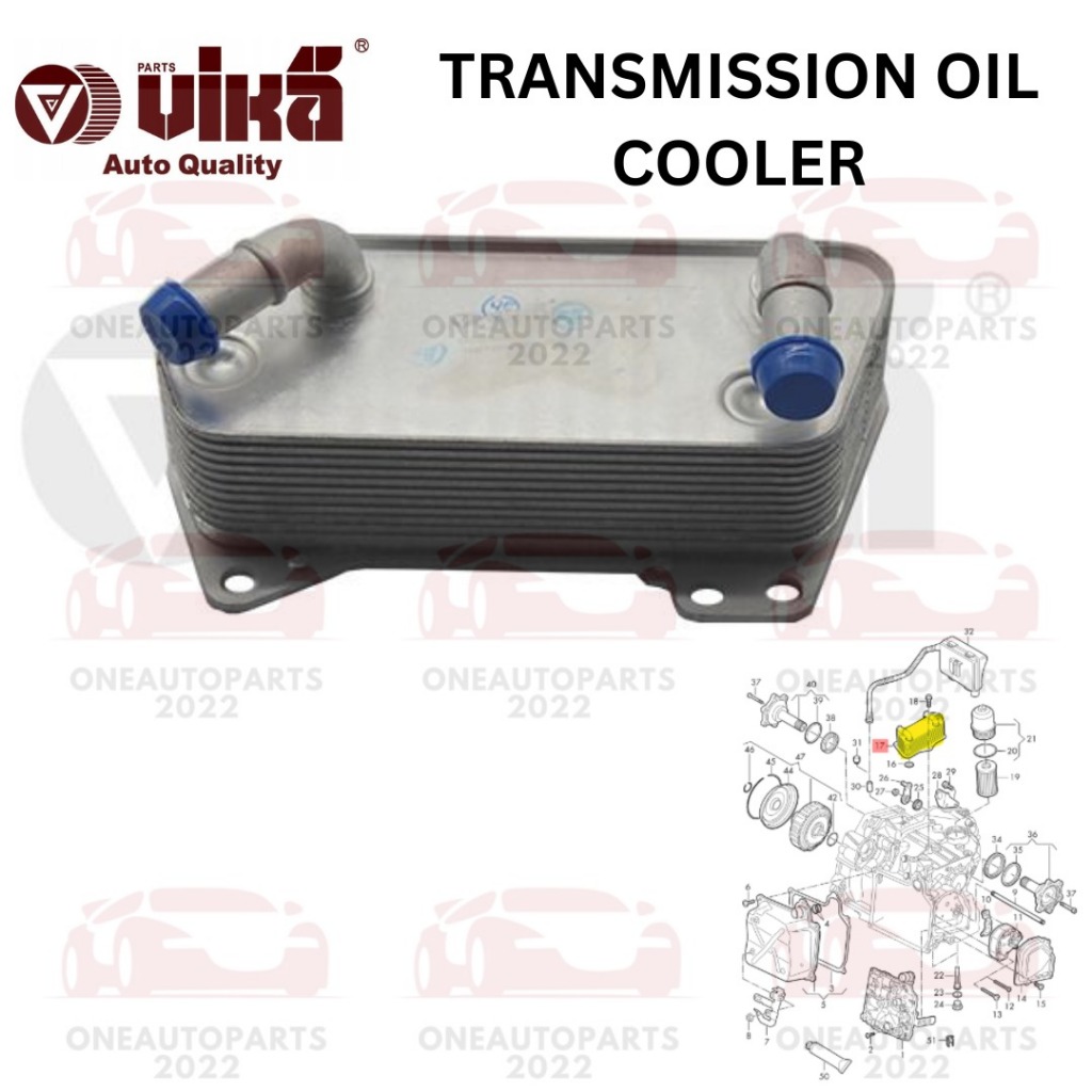 VIKA TRANSMISSION OIL COOLER AUDI A3 (8V_) 1.4 1.8 Q3 1.4 2.0 VW TARTEON 2.0 PASSAT B7 B8 2.0 GOLF m