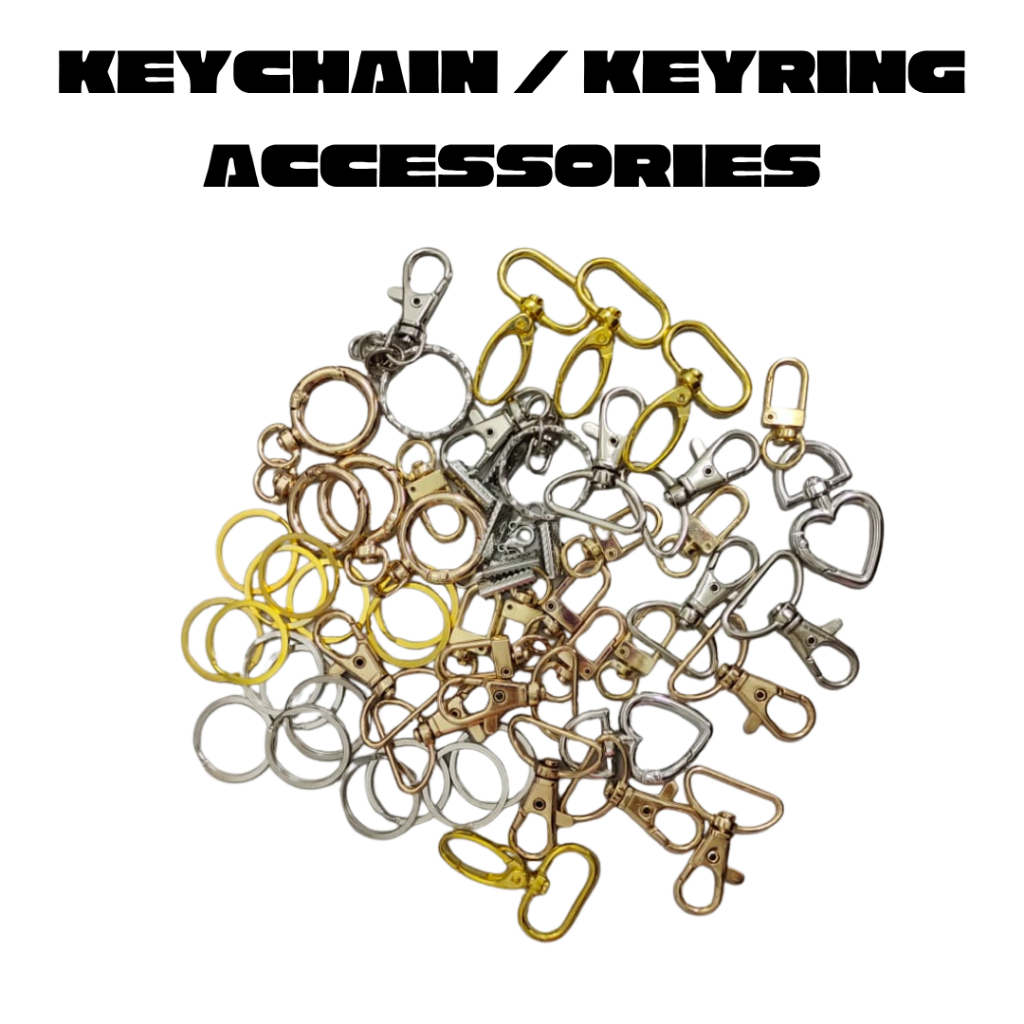 METAL KEYCHAIN ACCESSORIES FOR DECORTATION / CRAFT / KEY COVERS / HOBBIES