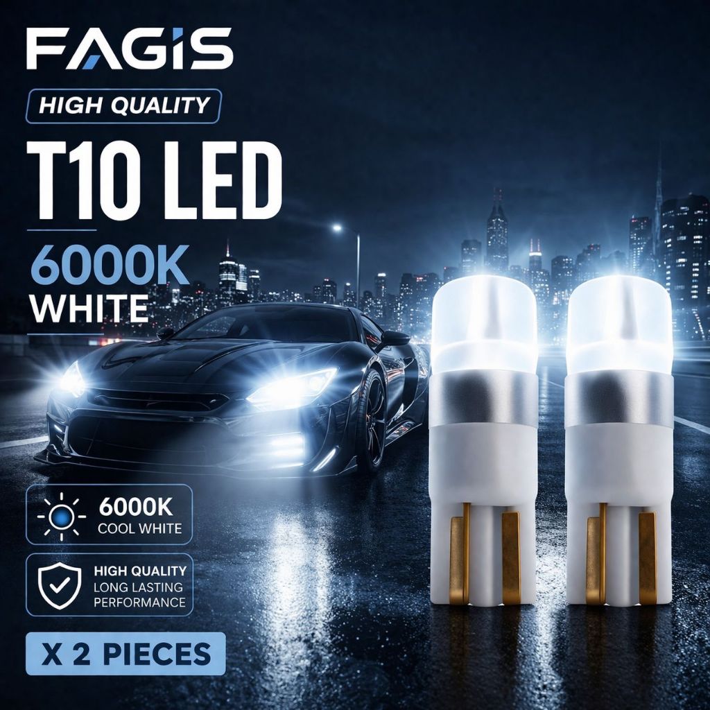 T10 / 4090 หลอดไฟ LED 6000K สีขาว / FAGIS T10 LED