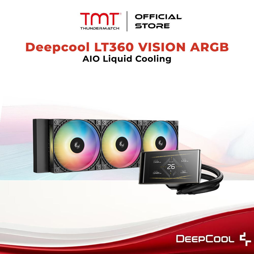 TMT Deepcool LT360 VISION ARGB AIO CPU Liquid Cooler