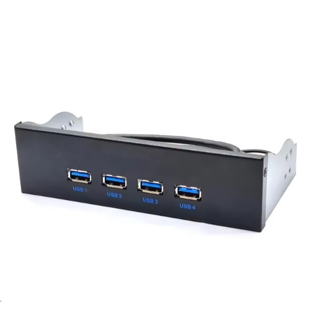 แผงด้านหน้า USB 3.0 4 พอร์ตสําหรับ PCI-E Optical Drive Bay (5.25" ไดรฟ์ Bay)