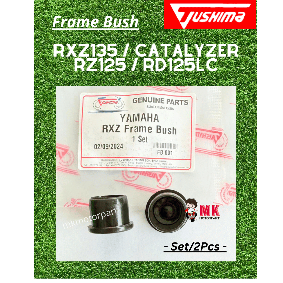 (Tushima) FRAME BUSH Set Yamaha RXZ / RXZ135 Catalister / RZ125 / RD125LC RD125 13W 10W 1GU [ 90338-