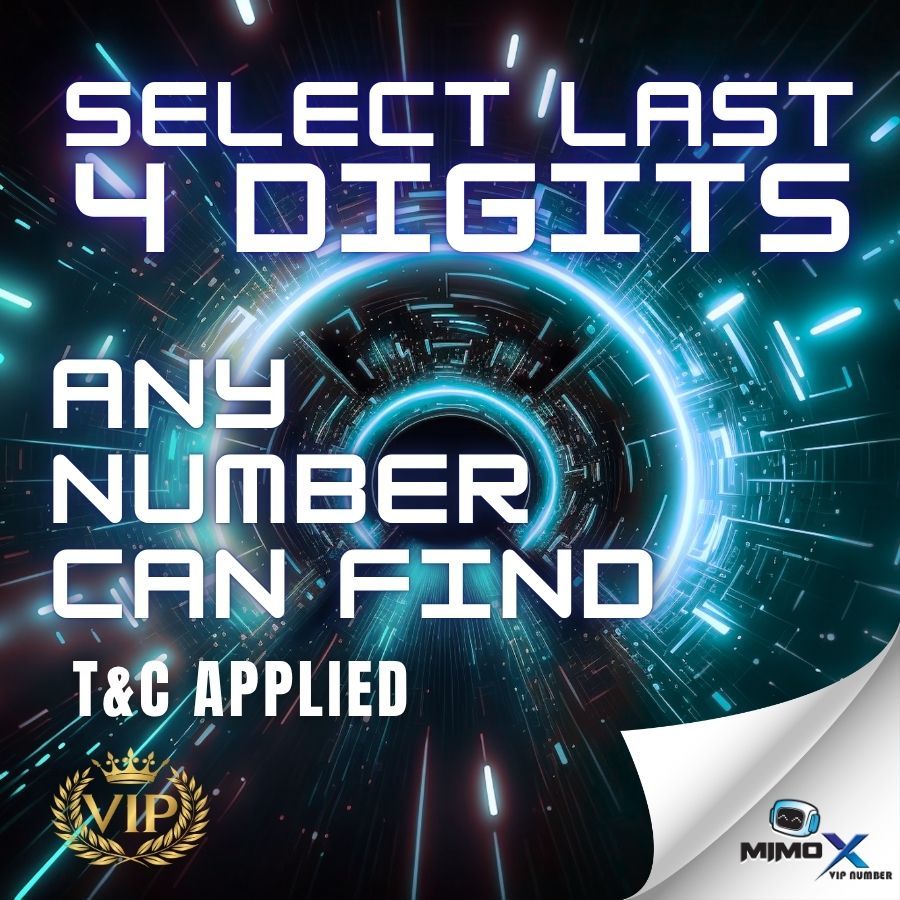 SELECT LAST 4 DIGITS VIP NUMBER เท่านั้น RM0.99 T&C APPLIED