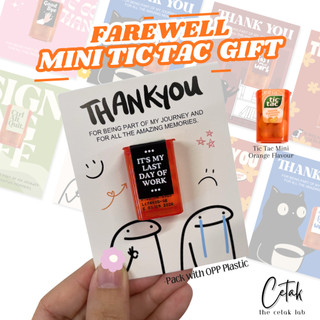 Resign Farewell Gift Mini Tic Tac | Thank You Goodbye Door Gift for Colleague | Ready Stock