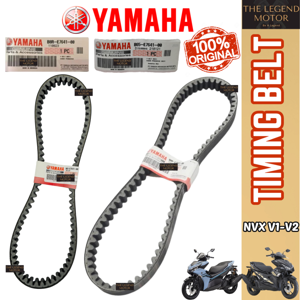 YAMAHA NVX155 NVX V1 V2 TIMING V BELT PULLEY BELTING TAIMING TALI CVT B65-E7641-00 B8R-E7641-00
