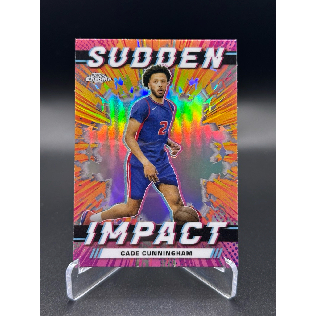 การ์ด Topps Nba Chrome Cade Cunningham Sudden Impact