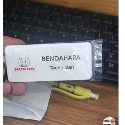 ป้ายชื่อฮอนด้า Arylic HONDA NAMETAG EPOXY HONDA NAMETAG EPOXY