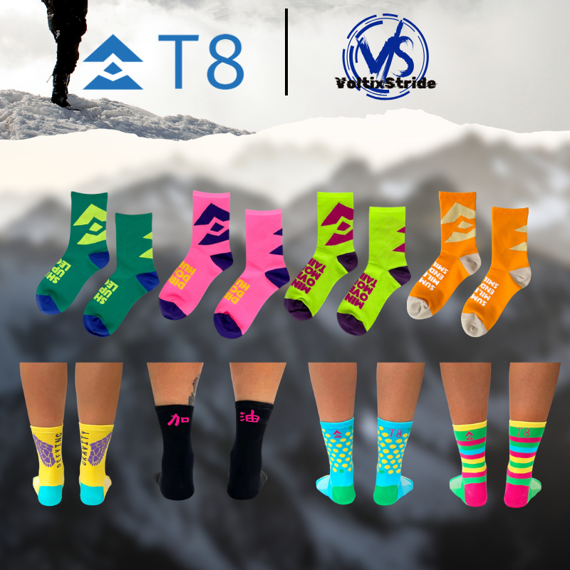 T8 AIR SOCKS / STOKIN ถุงเท้าวิ่งระบายอากาศน้ําหนักเบาสําหรับผู้ชายและผู้หญิง