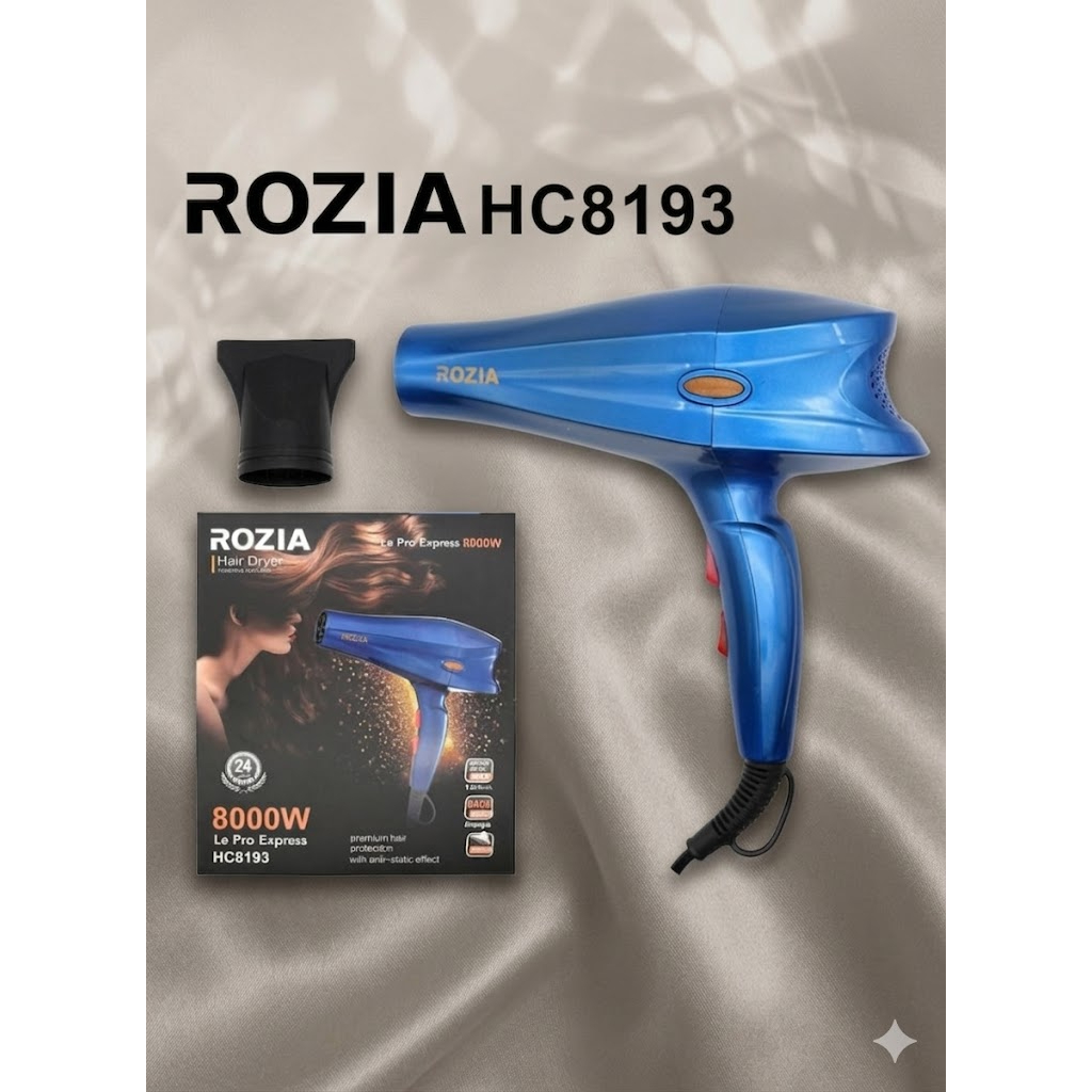 Rizia Le Pro Express HC81193 เครื่องเป่าผมมืออาชีพ – Heavy Duty Motor & Ionic Smooth Hair Technology