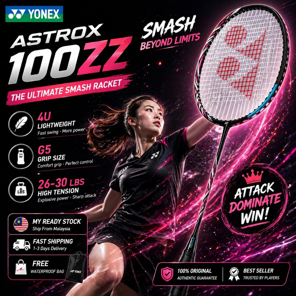 YONEX Astrox 100ZZ 🔥 ไม้เทนนิส Viral Smash | 4U G5 | ของฉัน |