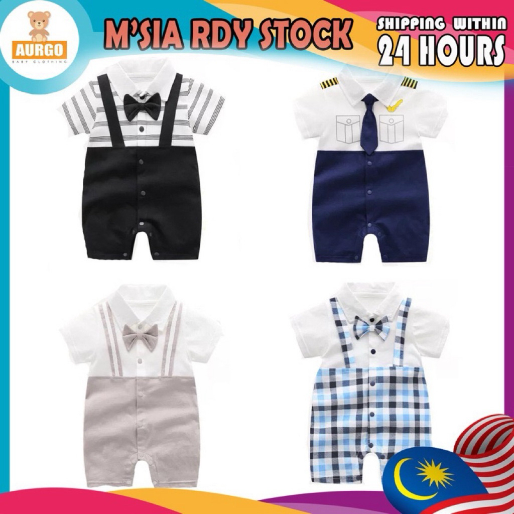 Local Boys ทารกแรกเกิดเด็กทารกเด็ก Romper สุภาพบุรุษบอดี้สูทชุดเสื้อผ้าเด็ก
