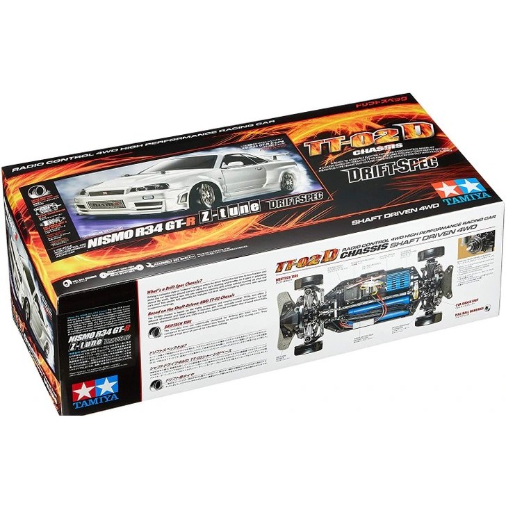 Tamiya Nismo R34 GT-R Z-tune (แชสซี TT-02D) Drift Spec (สเกล 1/10) (รถบังคับวิทยุ)