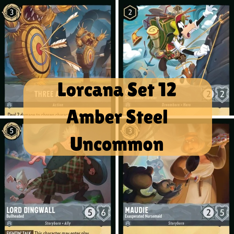 <Amber เหล็ก Uncommon> 5 11 13 14 16 21 25 28 33 181 184 185 186 188 189 197 198 202/204 - Lorcanana ชุด 12 Wilds Unknown