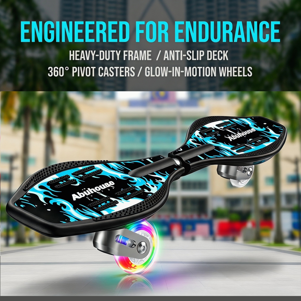 Skyward เด็กผู้ใหญ่สเก็ตบอร์ดกลางแจ้งสกู๊ตเตอร์สองล้อ Vitality Snake Board Design สเก็ตสกู๊ตเตอร์ Se