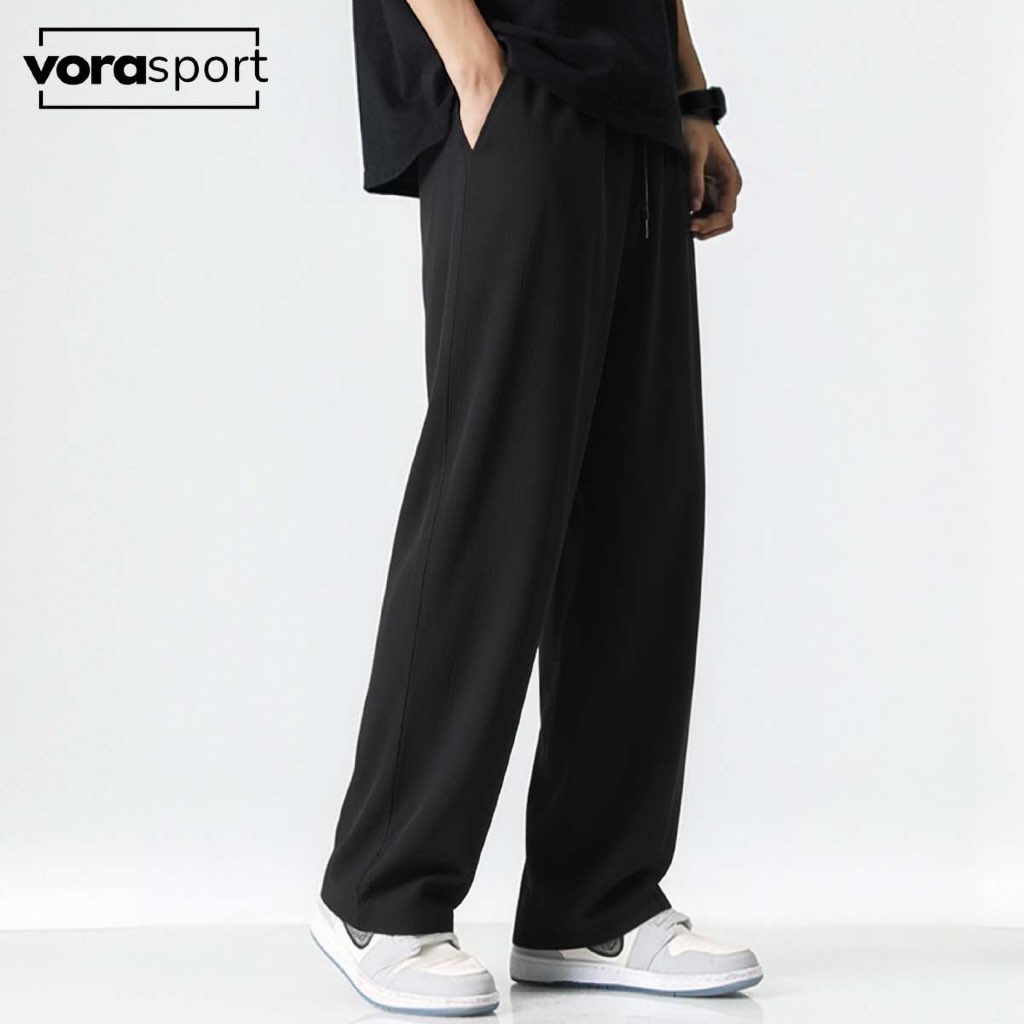 VORA FBT022 Seluar Slack Lelaki Kasual เกาหลีหลวม Baggy สไตล์ Seluar Lelaki Slack กางเกงพร้อมกระเป๋า
