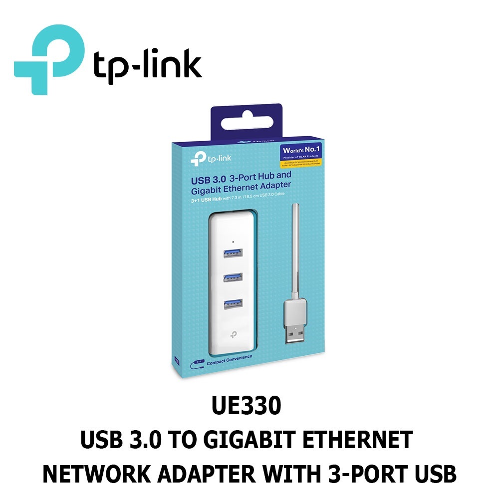 UE330 Gigabit Ethernet LAN Converter อะแดปเตอร์ฮับ USB 3.0