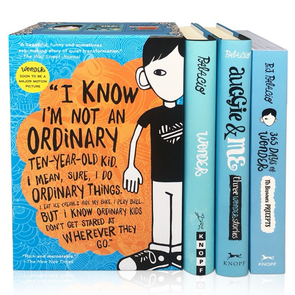 Wonder Auggie & Me 365 Days of Wonder Boxed Set หนังสือสําหรับผู้ใหญ่ นวนิยาย