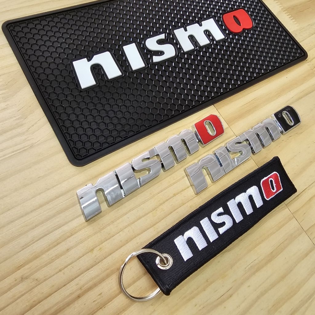 NISSAN NISMO MOTORSPORTS INTERNATIONAL NISMO Dashboard mat Nismo พวงกุญแจผ้า 3D Metal Emblem Logo
