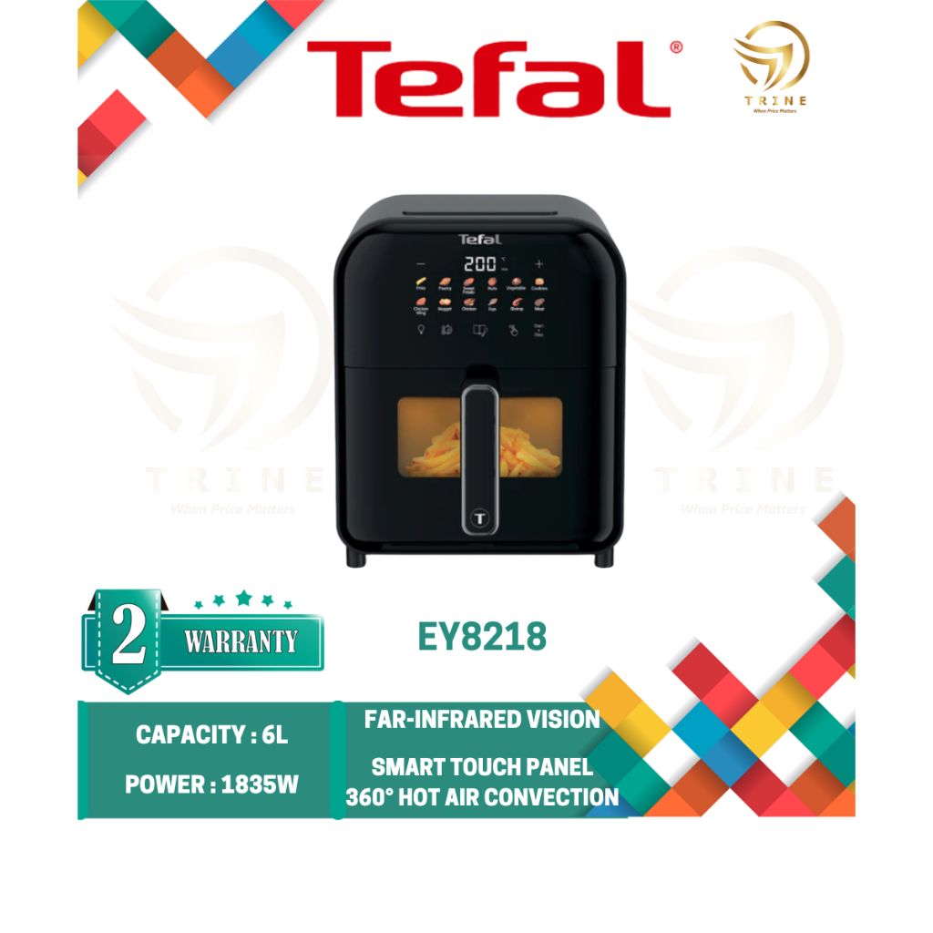 TEFAL 6L EASY FRY FR-INFRARED VISON DIGITAL เครื่องทอดอากาศ EY8218