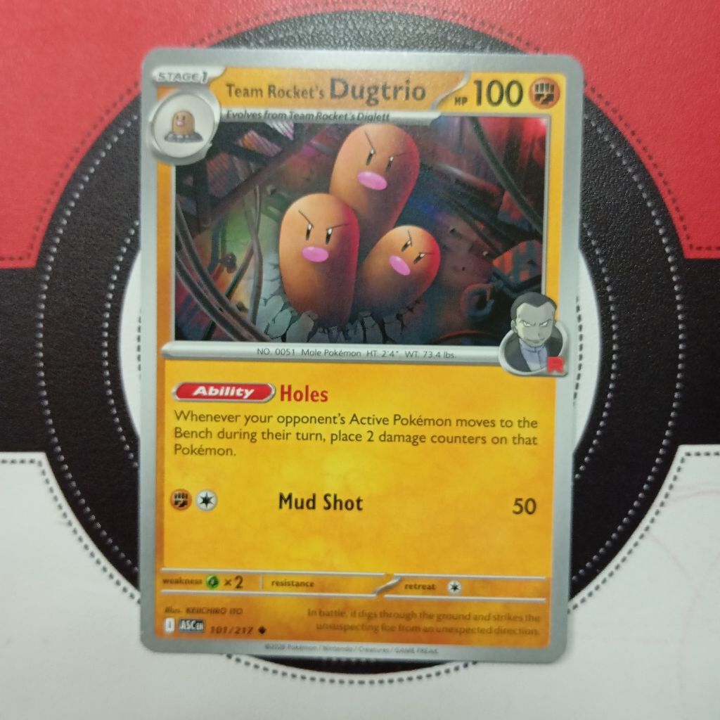 Pokemon TCG - Team Rocket Dugtrio 101/217 - Ascended Heroes (ไม่ทั่วไป)