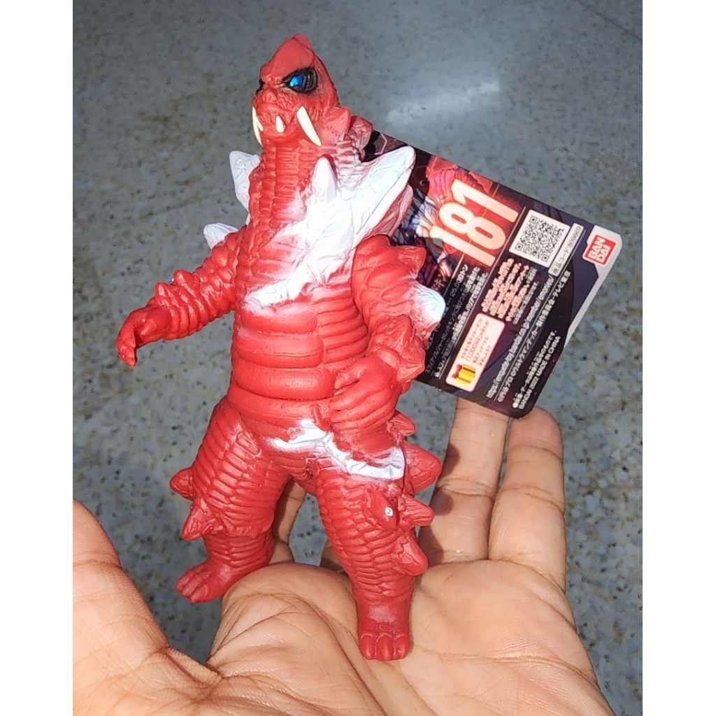 Bandai Ultraman Ultra Monster Kaiju Sphere Red King 181 sofubi 5.5 นิ้ว พร้อมป้าย (ใหม่)